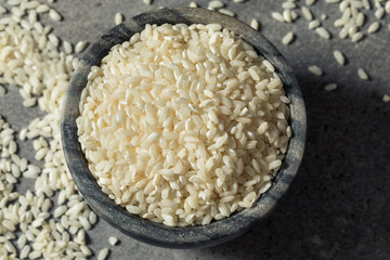 Raw White Organic Arborio Rice