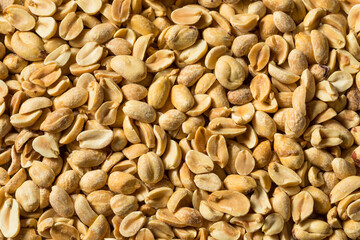 Fototapeta premium Healthy Roasted Salted Shelled Peanuts