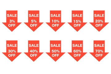 安売り　アイコンセット  ベクター