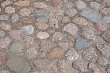 Stone road texture. Suitable for backgrounds.