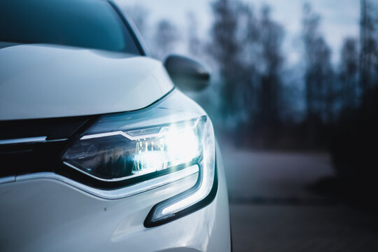 Tukums, Latvia - April 14, 2021: New Renault Captur E-Tech, hybrid car