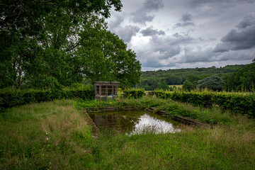 abandoned swimming pool