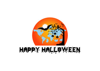 Happy Halloween Logo and Icon Design Template3