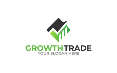 Illustration vector graphic of new trade for financial company business logo design template