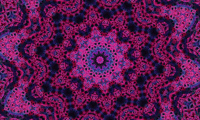 Ornamental round lace, Kaledoscope pattern for manufacturing of packaging, scrapbooking, gift wrapping, books, booklets, albums