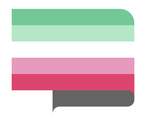 Fototapeta premium Abrosexual pride flag