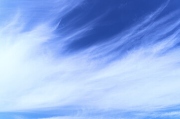 Fototapeta premium Blue sky with white cloud. Copy space. 