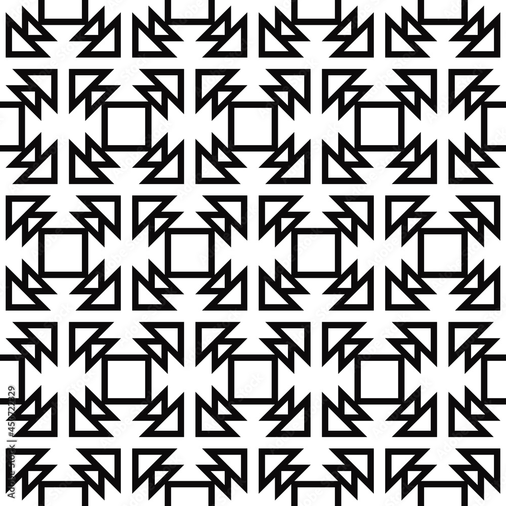 Poster Box and arrows pattern. Vector empty shape.