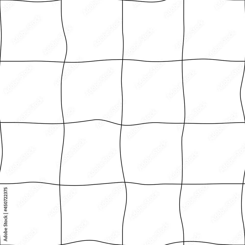 Poster Twisted mesh pattern. Seamless vector grid isolated.