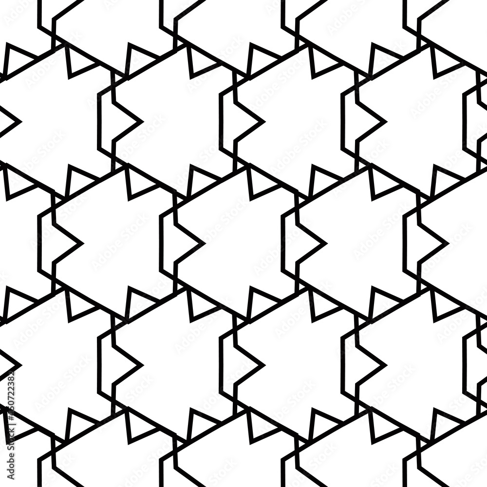 Poster repeated scribbles. vector simple toothed scribble ornament.