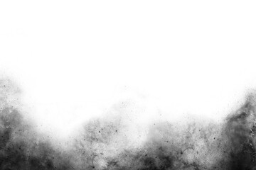 Abstract black smoke white copy space background.