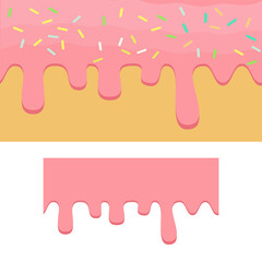 Flowing Ice Cream, food background vector