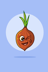Happy onion blinks