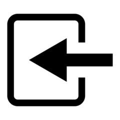 Vector Log in Glyph Icon Design