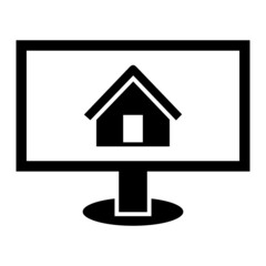 Vector Home page Glyph Icon Design