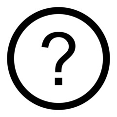 Vector Question Sign Glyph Icon Design