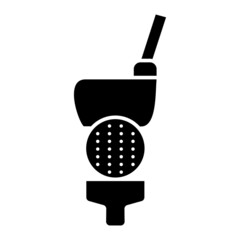 Vector Golf Glyph Icon Design