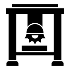 Vector Bridge Saw Glyph Icon Design