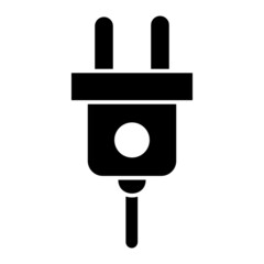 Vector Plug Glyph Icon Design