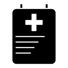 Vector Report Glyph Icon Design