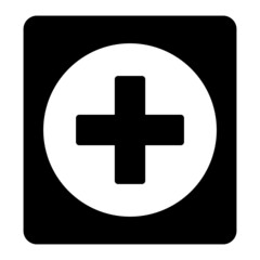 Fototapeta premium Vector Health Sign Glyph Icon Design