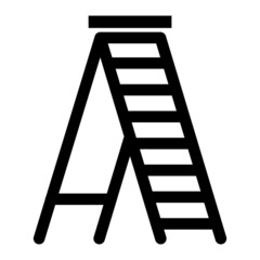 Vector Ladder Glyph Icon Design