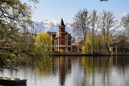 Church on the river Puigcerda