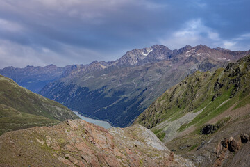 Fototapeta na wymiar Amazing Kaunertal Valley in Tyrol Austria - the Austrian Alps - travel photography