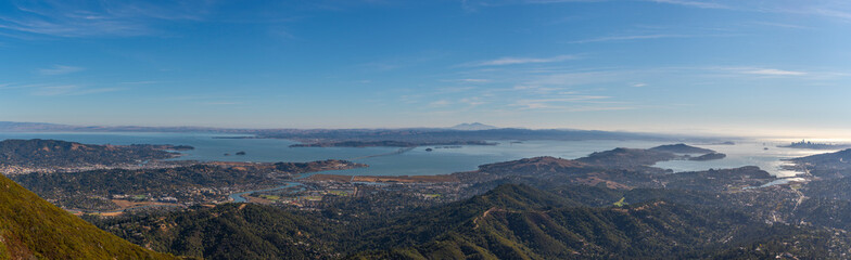 A view of the Bay Area seen from Mt. Tamalpais