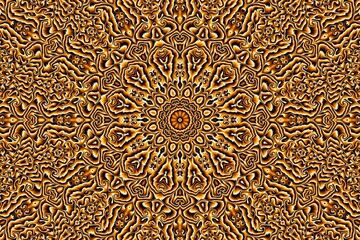 Abstract digital fractal pattern. Abstract vintage ornamental texture.