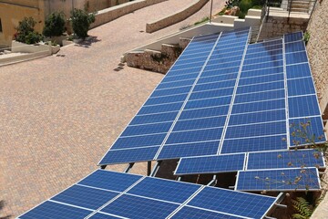 Photovoltaic panels in car park