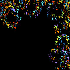 Question marks Quiz, doubt poll query public poll.