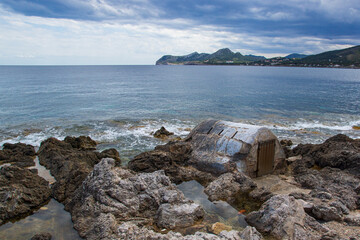 Küste von Mallorca mit Langustenhaus