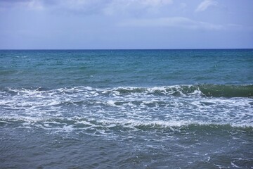 seascape - sky,and blue sea - horizon