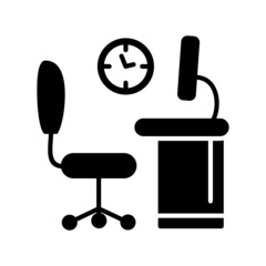 Office Linear Vector Icon Design