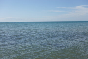 seascape - blue sea and sky with horizon