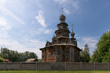 Wooden church of the Resurrection from Patakino. Suzdal, Russia