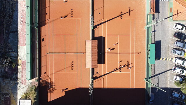Quadra de t&ecirc;nis - Clube - Brasil