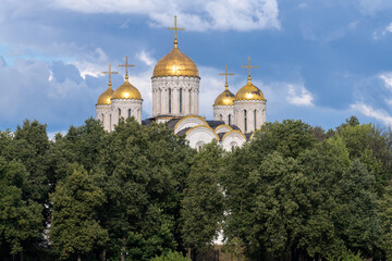 Fototapeta na wymiar Dormition Cathedral or Assumption Cathedral in Vladimir, Russia