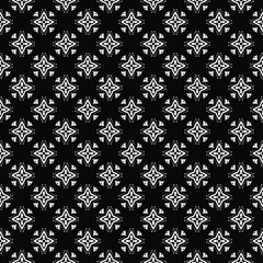 Black and white surface pattern texture. Bw ornamental graphic design. Mosaic ornaments. Pattern template. Vector illustration.