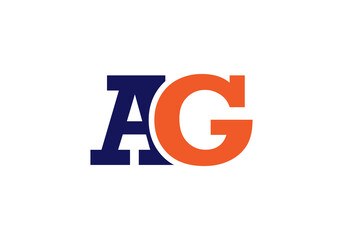 this is a creative latter AG iconic logo symbol 