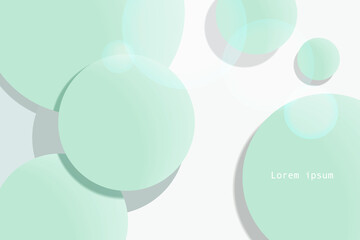 Abstract background with 3d circles.