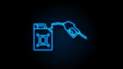 Red canister. Fueling gasoline or diesel web banner. Filling stations network, petroleum.