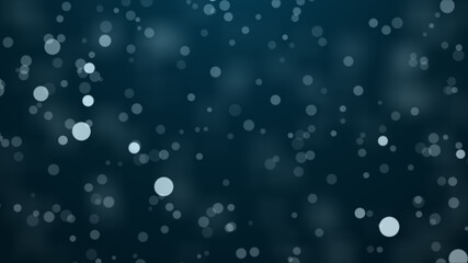 Blue bokeh particles glitter awards dust gradient abstract background. Futuristic glittering in space on blue background.