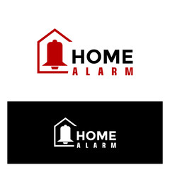 Modern house bell logo icon