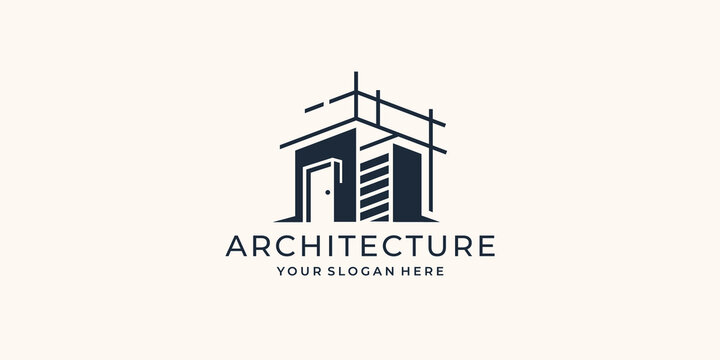 architecture logo, Designing House Logo, Constructing building, structure, architectural achievement, Urban Design, built environment, architect Home Logo Design Vector Inspiration