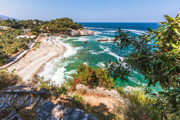 White Pebble Beach Of Damouchari