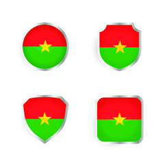 Burkina Faso Country Badge and Label Collection
