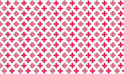 Beautiful Red Geometric Seamless Pattern Background