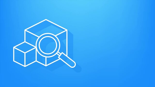 Parcel tracking website. Online package tracking. Modern concept. Motion graphics.